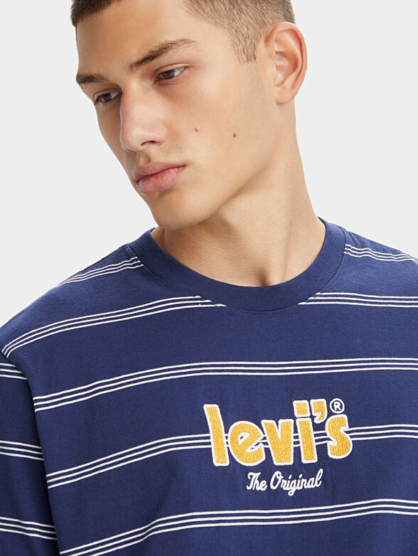 Levi's® striped T-shirt with logo lettering - 4