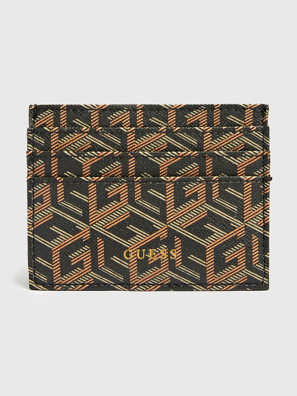 EDERLO card holder with monogram print - 1