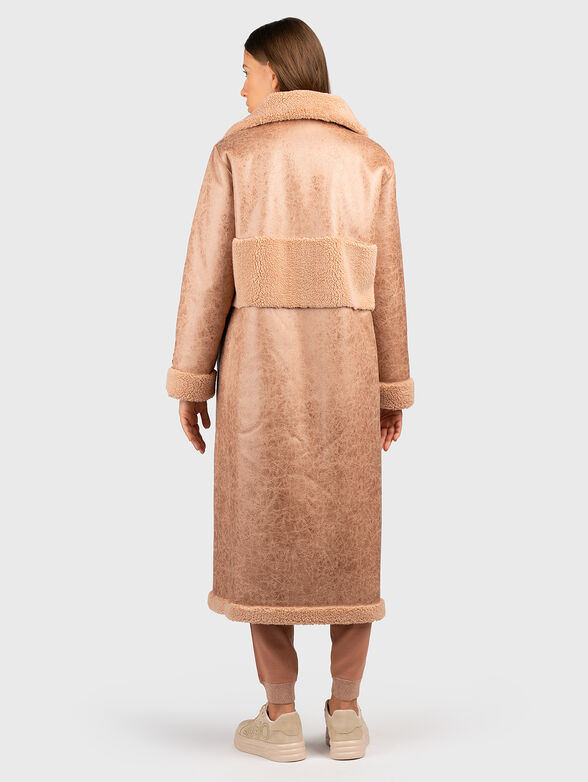 Double-face coat in beige color - 3