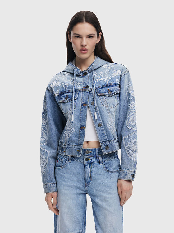 Jachetă din denim MONTREA cu glugă - 1