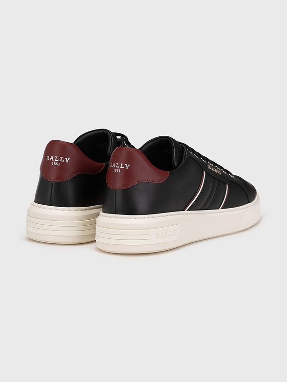 MEDDY leather sports shoes with contrast details - 3