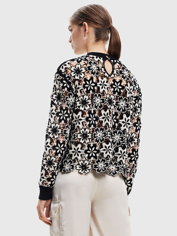 ANISA sweater with floral motifs - 3