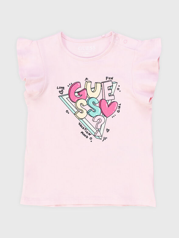 Cotton T-shirt with print - 1
