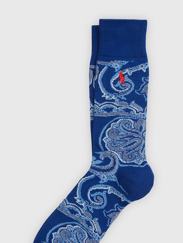 Socks with accent motifs - 2