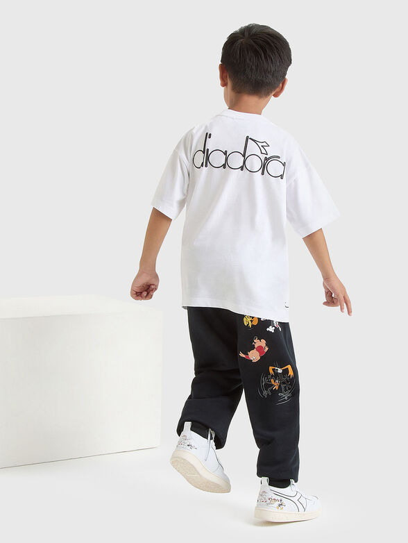 White T-shirt with  print - 4