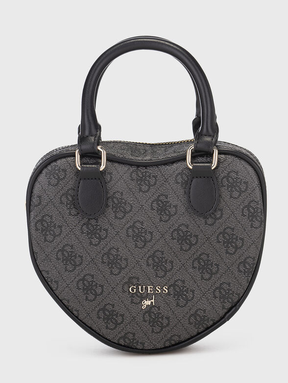 Beige bag in the shape of a heart - 1