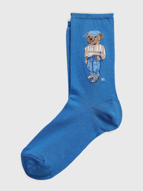 Polo Bear embroidery socks - 1