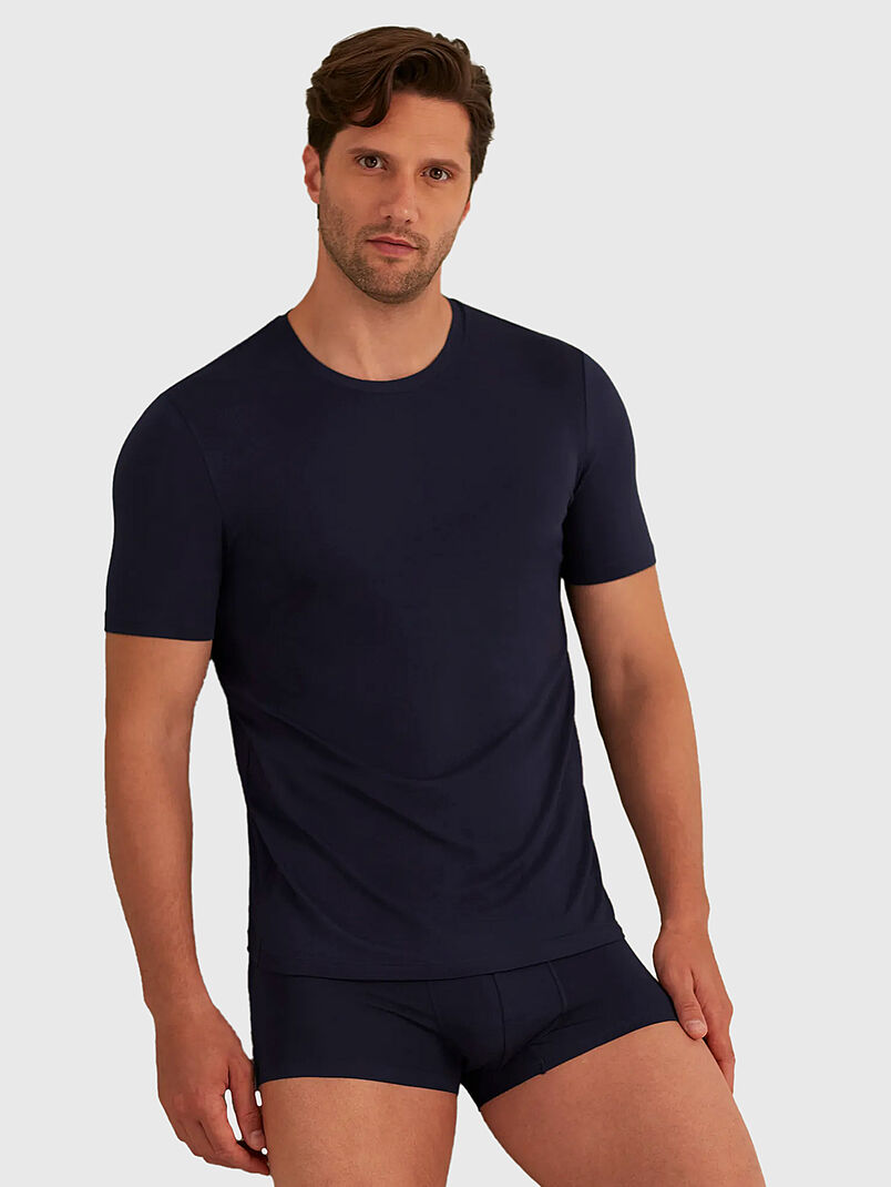 BASIC MODAL black T-shirt - 3