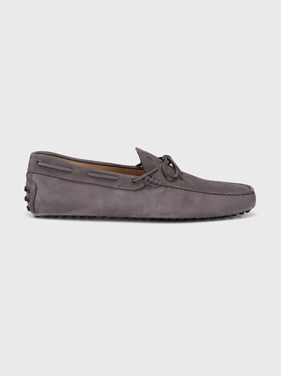Suede loafers in grey colour - 1