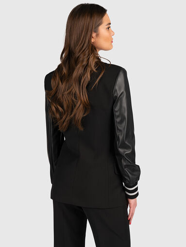 FRANCES black double-breasted blazer - 3