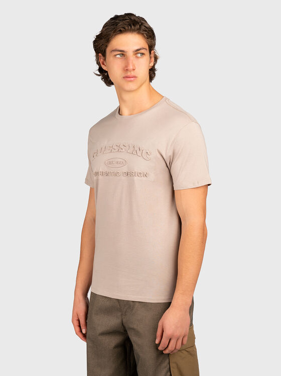 Tricou GUESS CLUB LOGO cu design în relief - 1