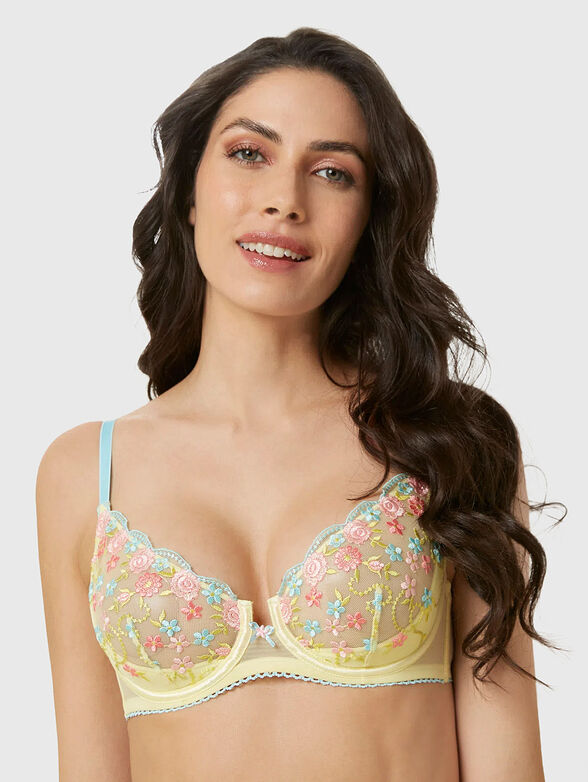 FLORET bra with floral accents - 1
