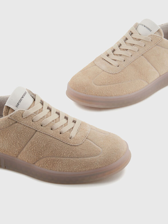 Suede sneakers with transparent sole - 4