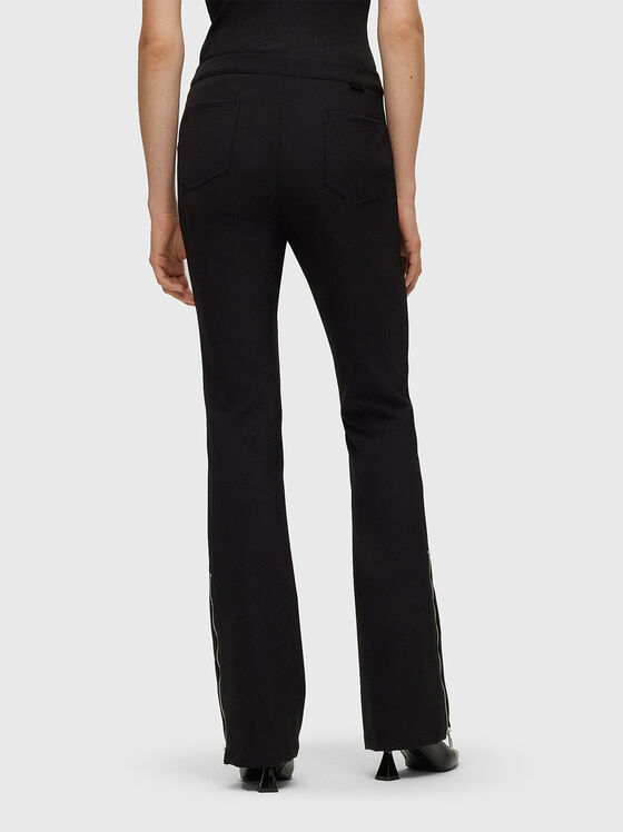 Black trousers with accent zips - 2