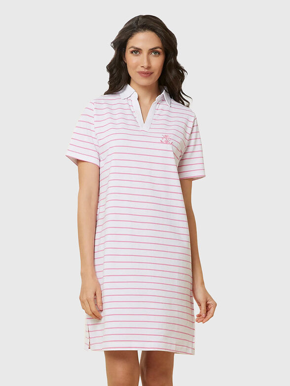 GOLF CLUB II cotton nightgown with striped print - 1