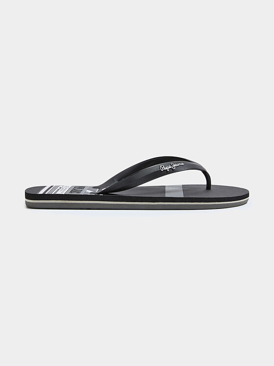 WHALE flip flops in black color - 1