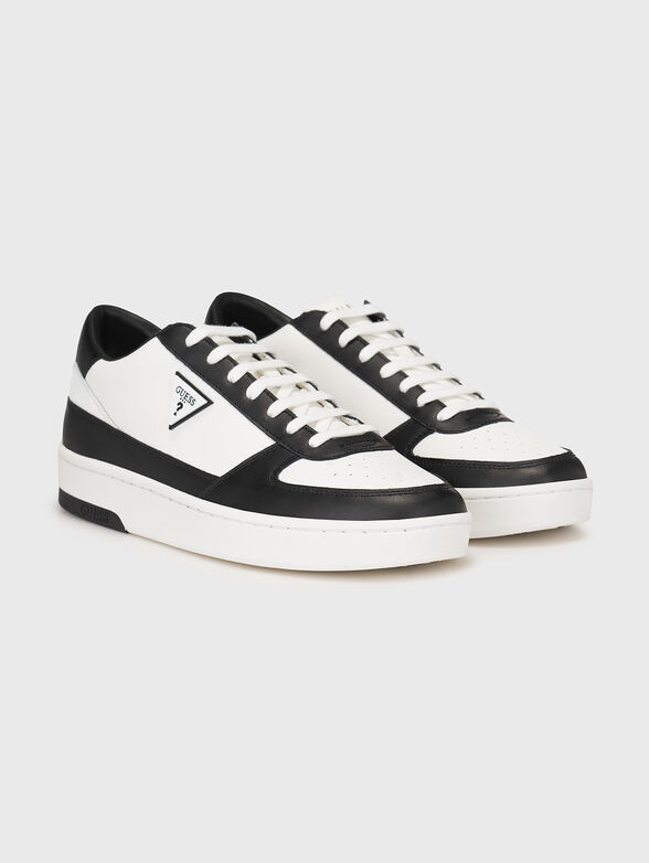 White sneakers with black details - 2