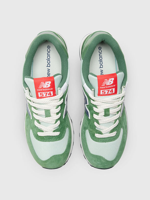 574 sneakers in green color  - 6