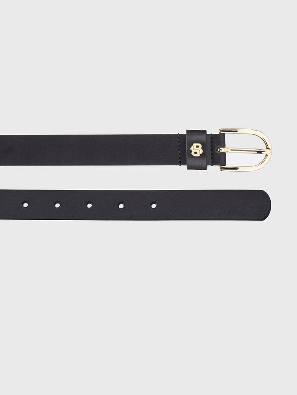 Leather belt with gold details - 2