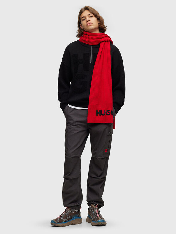 Black sweater with zip  - 2