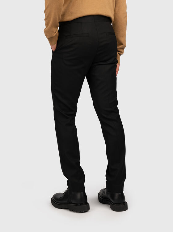 Pantaloni negri din amestec de lână - 2