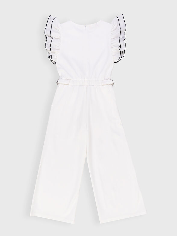 Jumpsuit with accent sleeves - 2