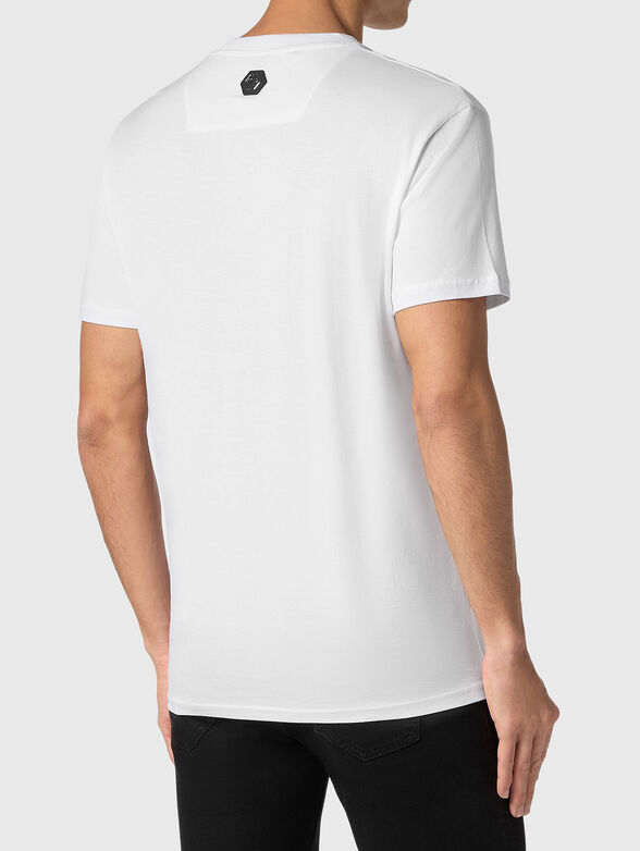 White T-shirt with rhinestones - 3