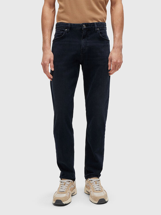 Blugi slim albastru închis - 1