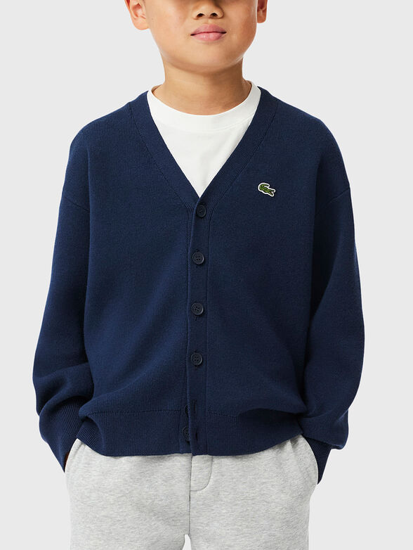 V neck cardigan - 1
