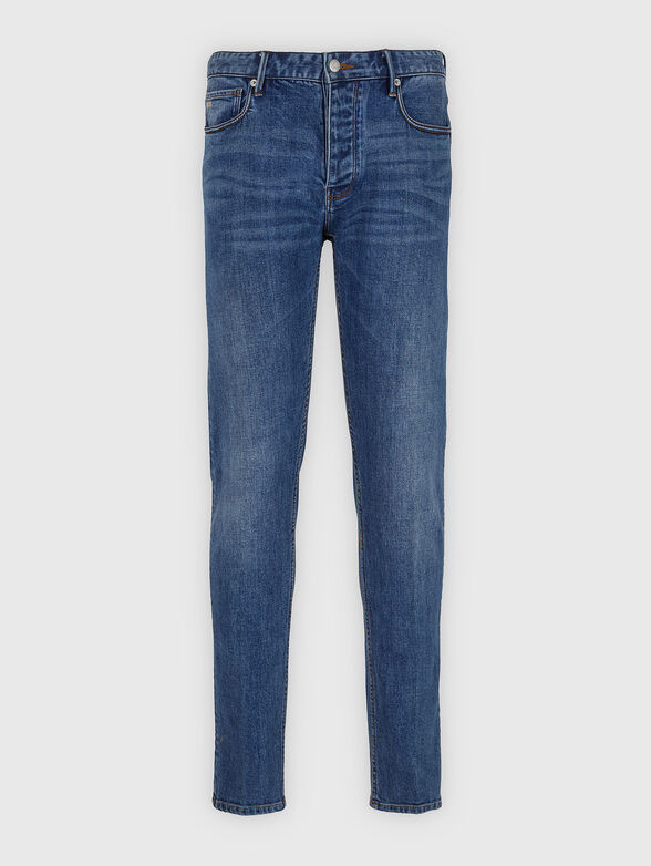 Blue jeans with washed effect - 1
