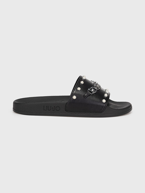 KOS 10 black beach slippers  - 1