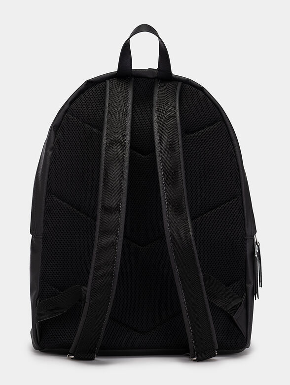 Black eco leather backpack - 2
