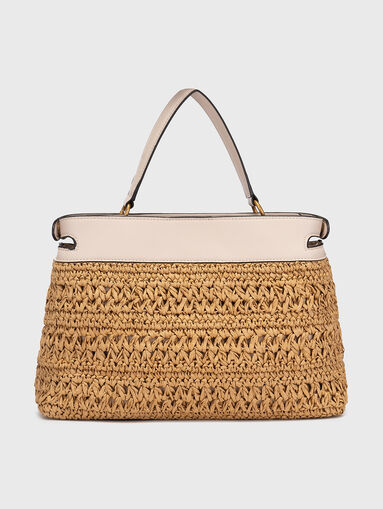 LIGURIA black bag with knitted texture - 3