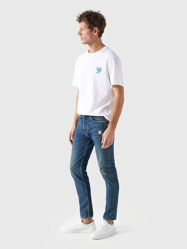 Slim jeans in blue  - 4