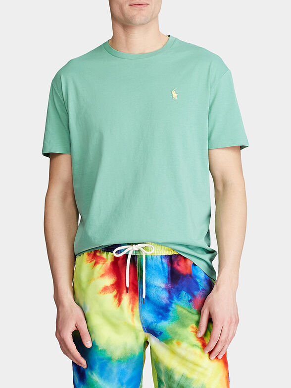 Green cotton t-shirt - 3