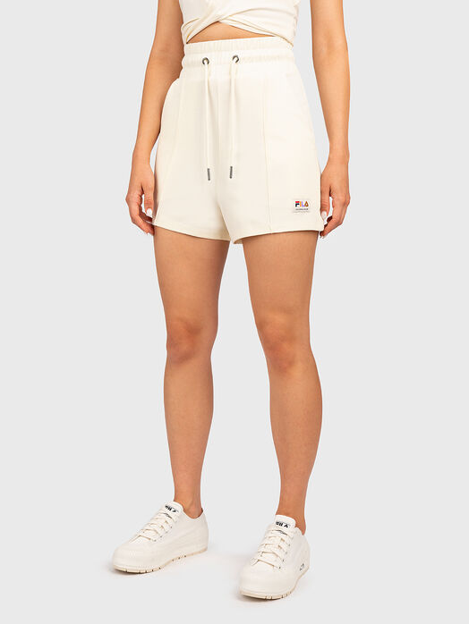 TODI sports shorts in ecru