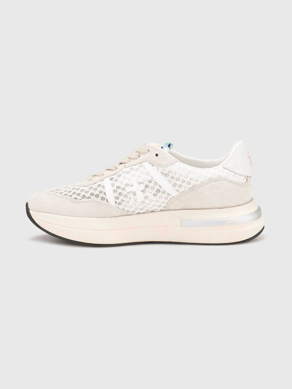 CASSIE suede and textile sneakers - 4