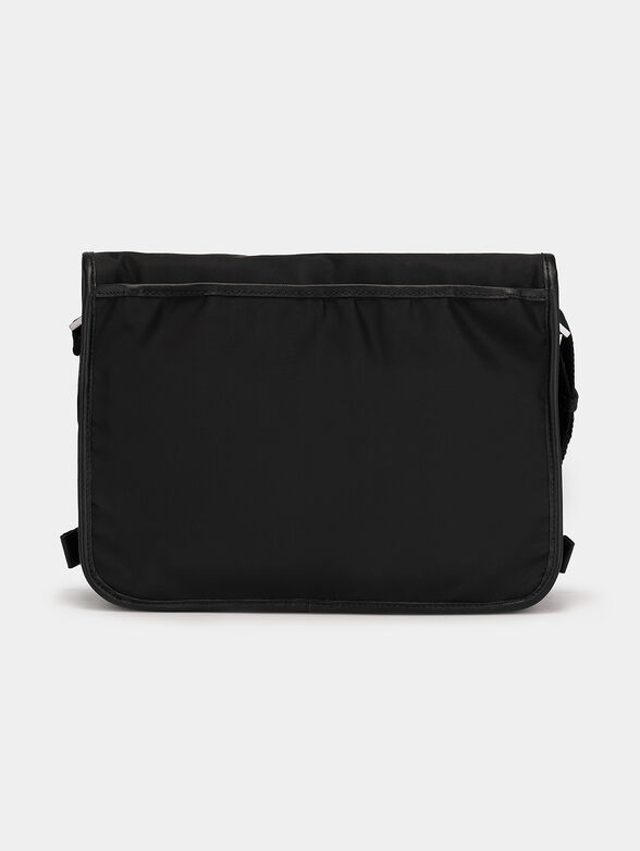 Textile crossbody bag with triangular logo detail - 3