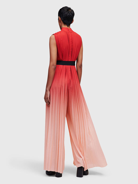 Pleated jumpsuit with ombre effect - 2