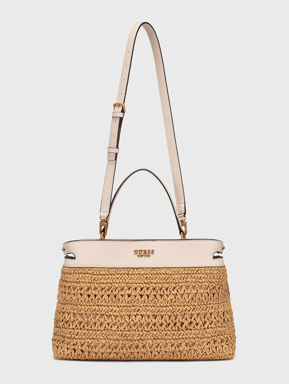 LIGURIA black bag with knitted texture - 2