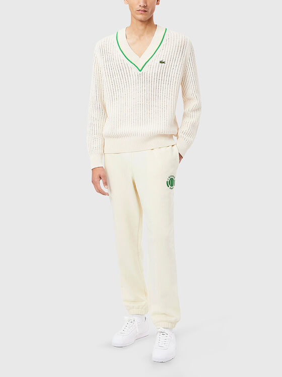 Pantaloni sport din bumbac cu logo - 1