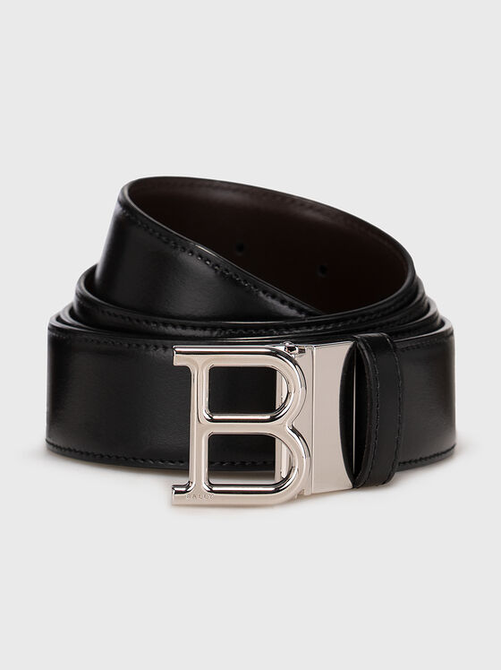 Reversible belt with logo buckle - 1