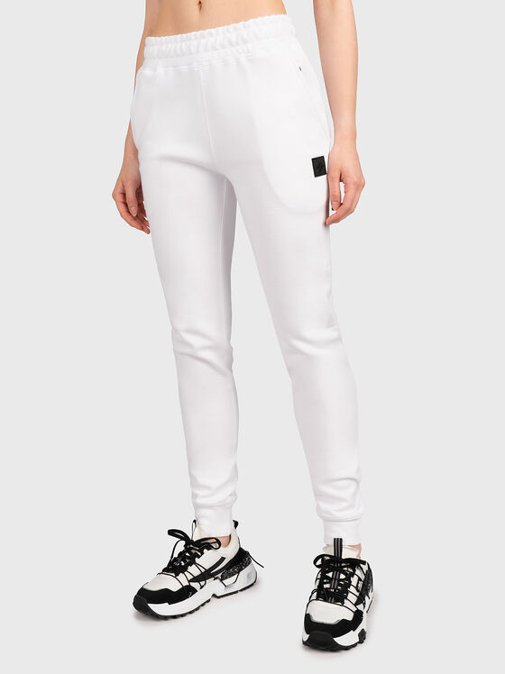Pantaloni sport albi CODE TECH - 1