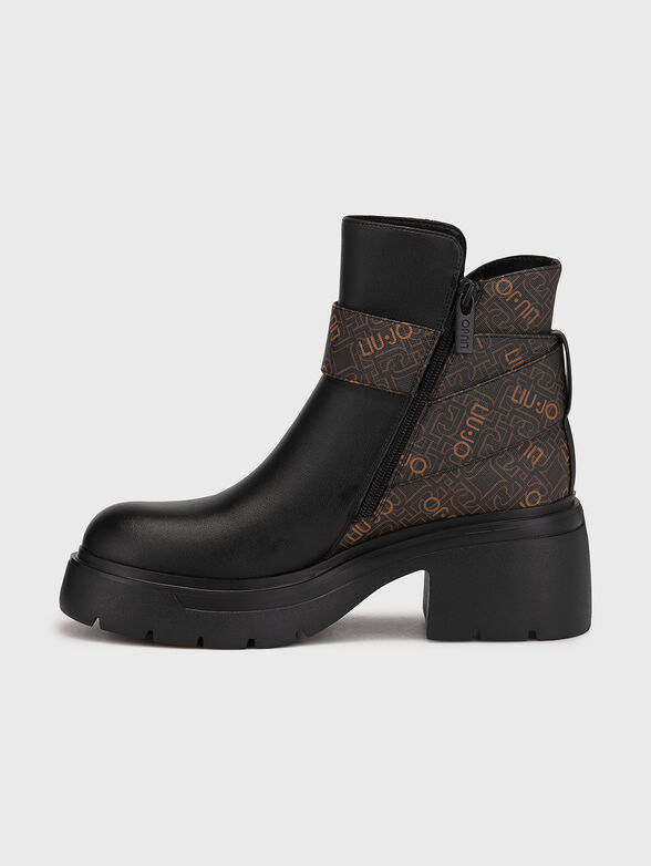 CARRIE 04 ankle boots with logo print - 4