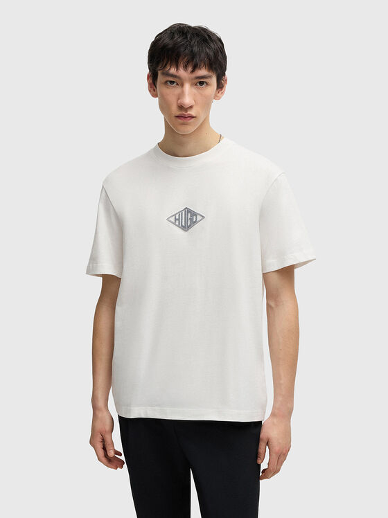 Tricou din bumbac DARUNU cu decolteu oval - 1