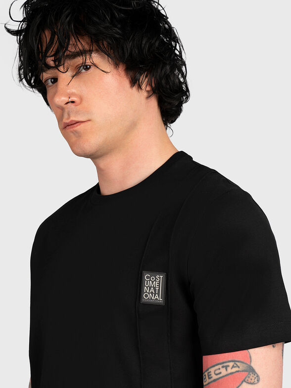 Cotton T-shirt with logo accent - 4