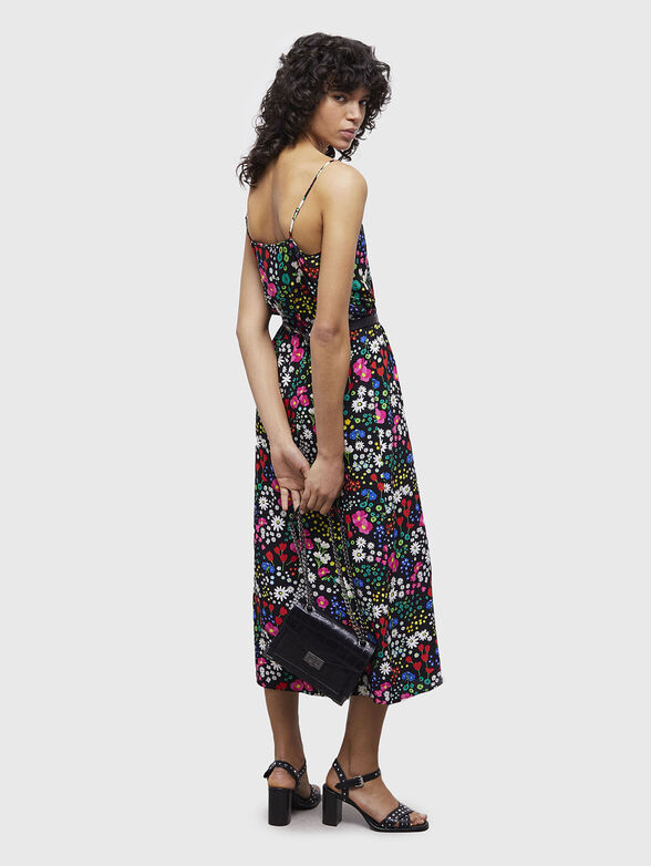Dress with thin straps and floral print - 3