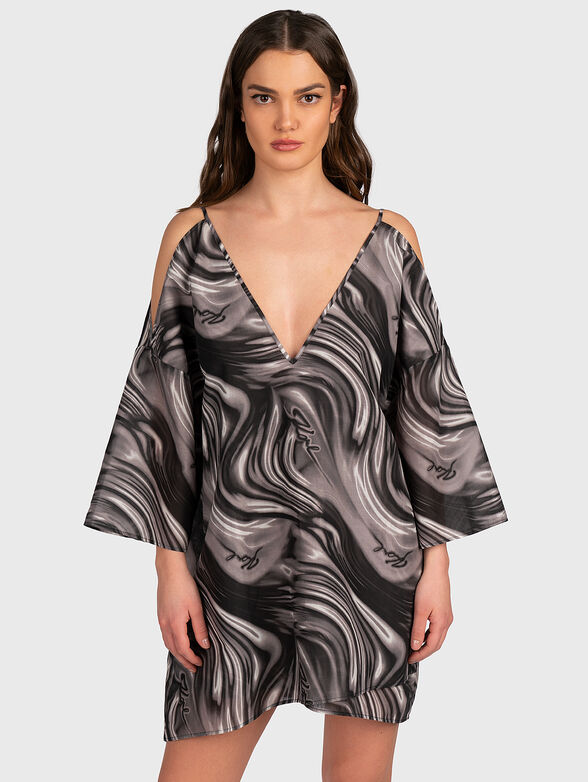 Beach dress with V-neck - 1