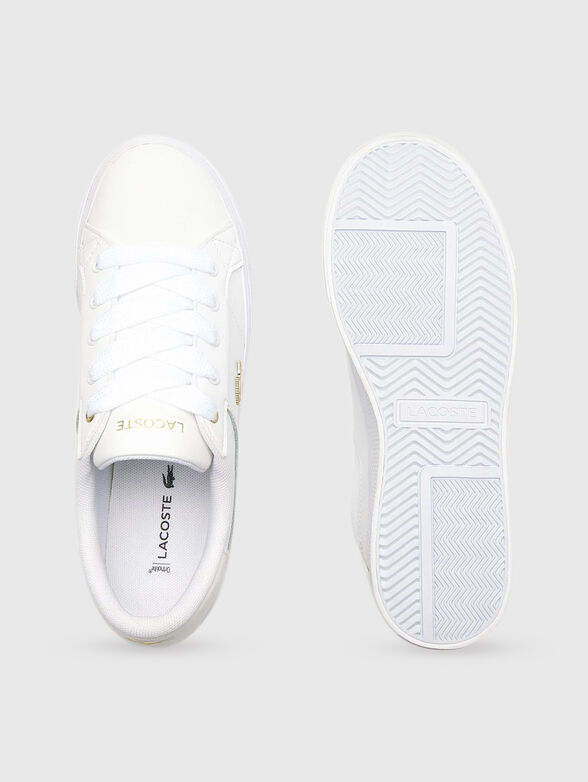 ZIANE white leather sneakers - 6