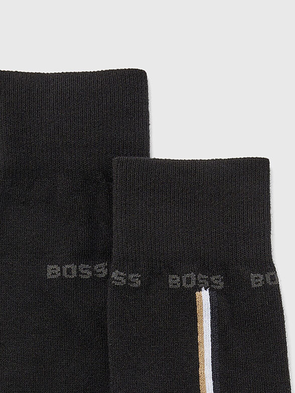 Black socks with logo accent - 2